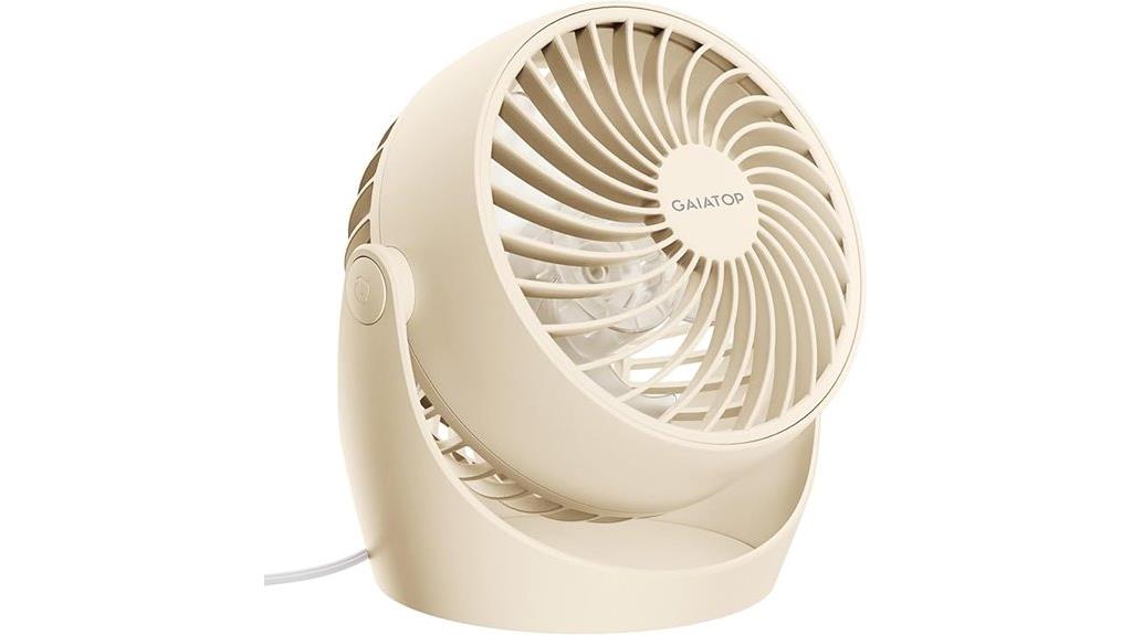 compact portable desk fan
