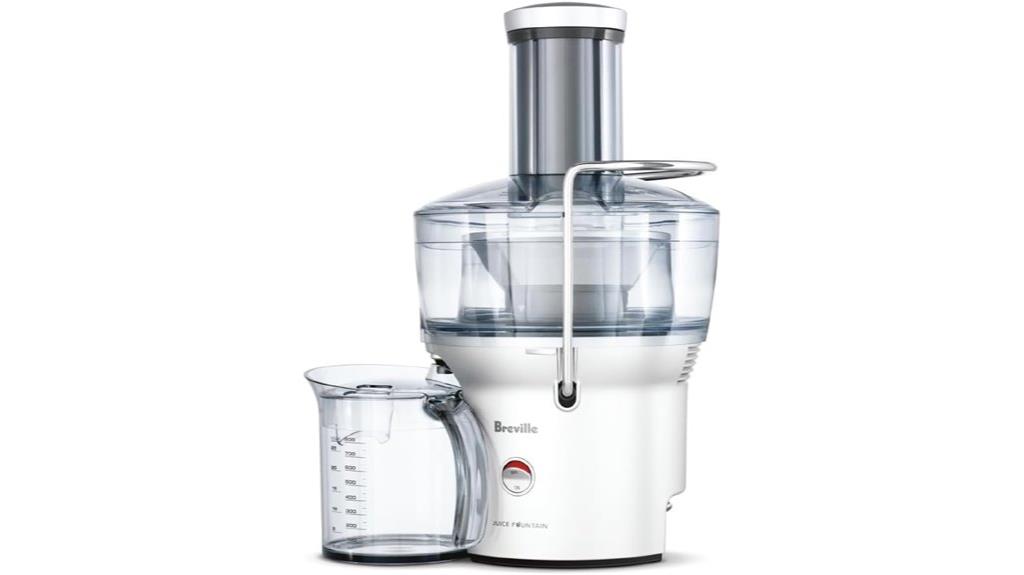 compact silver juicer appliance