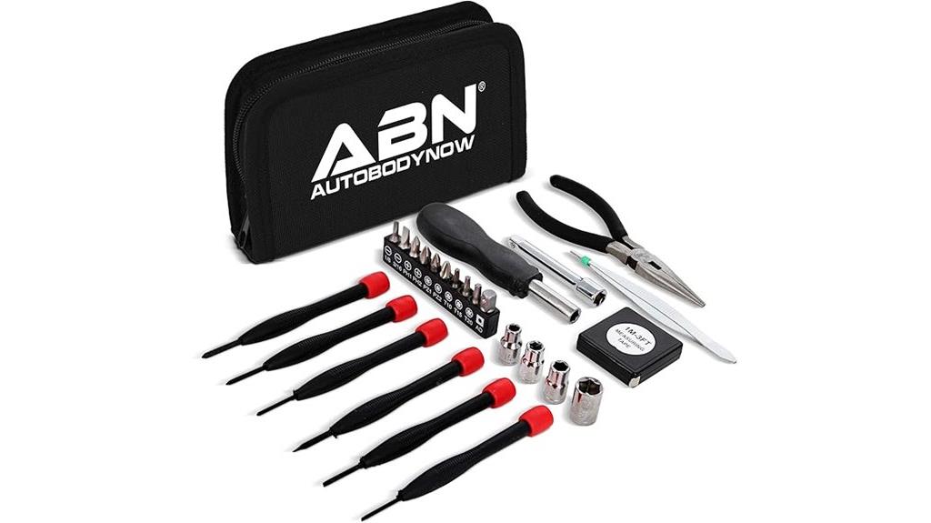 compact tri fold tool set