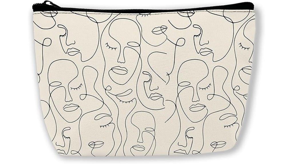 continuous line art makeup