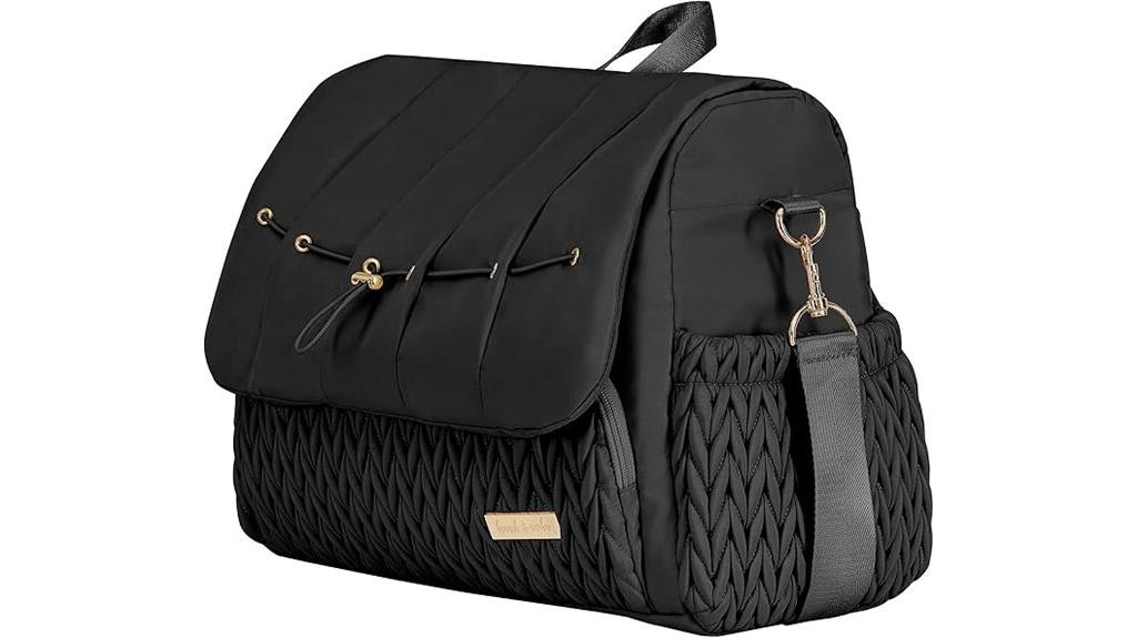 convertible black diaper backpack