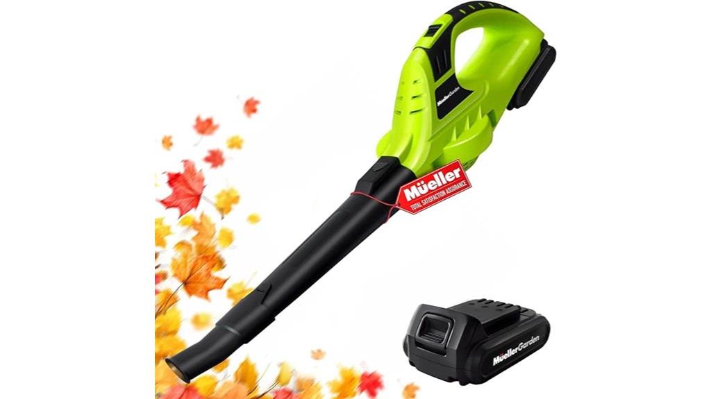 cordless leaf blower power