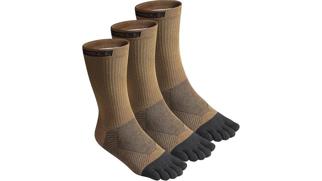 cotton five finger socks
