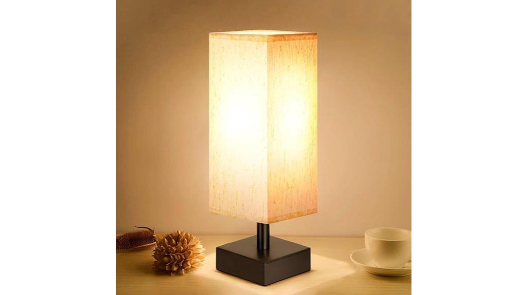 cozy bedside lighting option