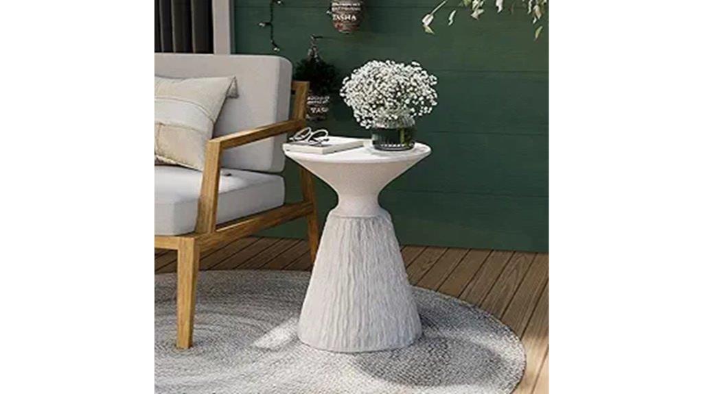cozy mushroom shaped side table