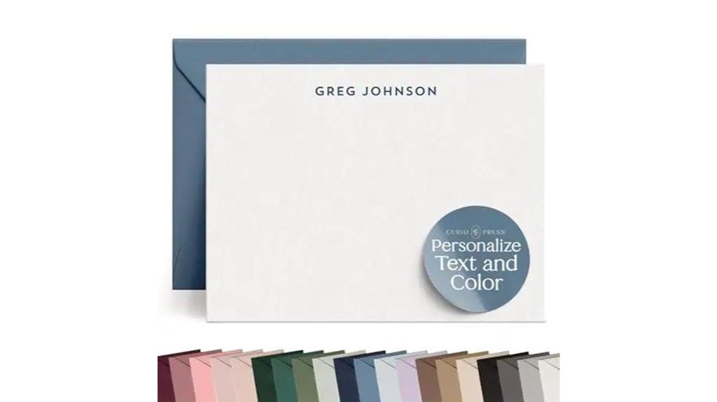 custom note cards set