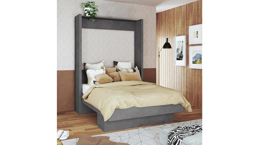 dark grey murphy bed