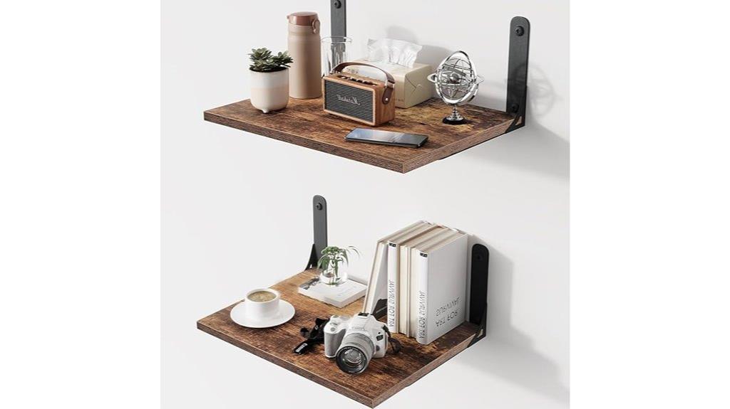 deep wall floating shelves