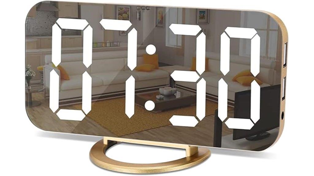 digital clock with chargers