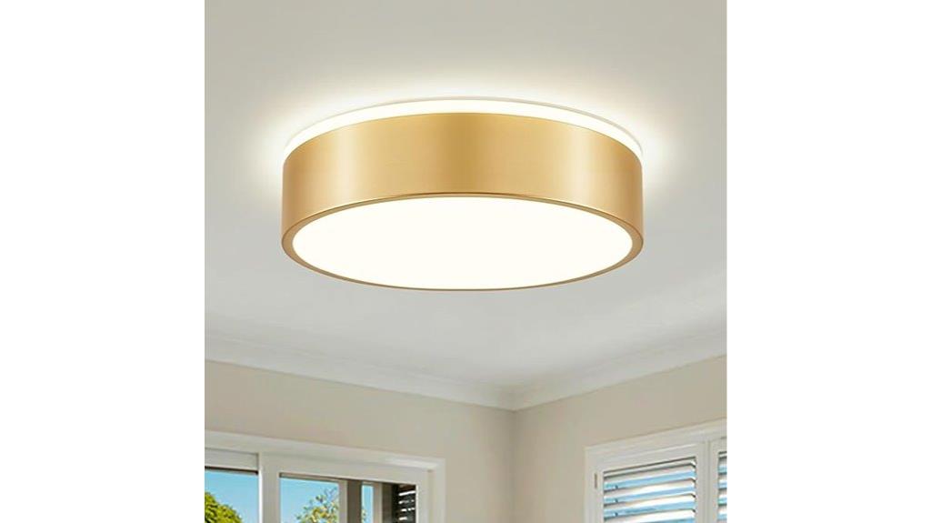 dimmable gold ceiling light
