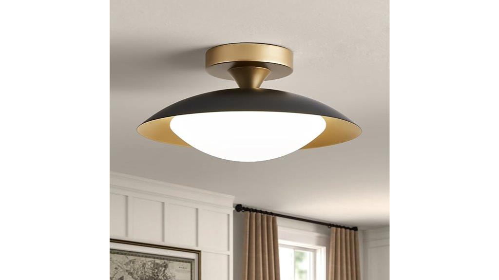 dimmable mid century ceiling light