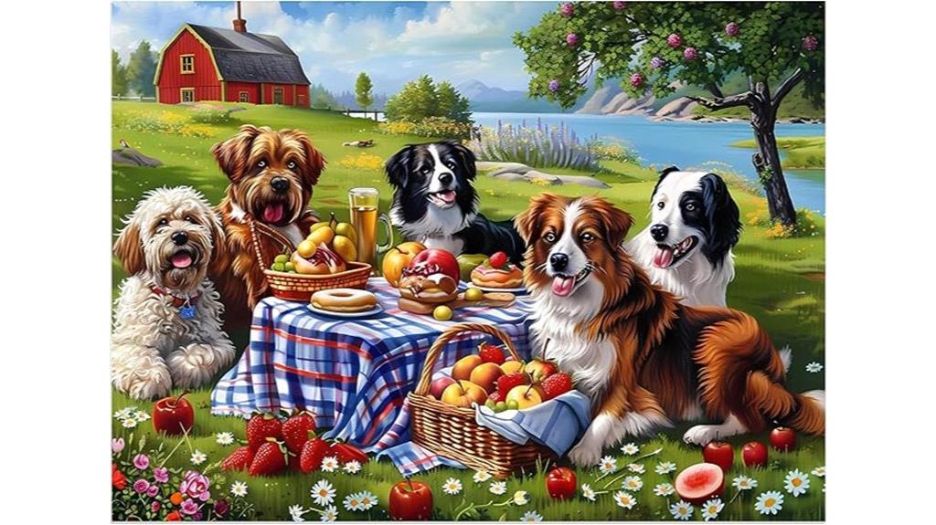 dog themed jigsaw puzzle