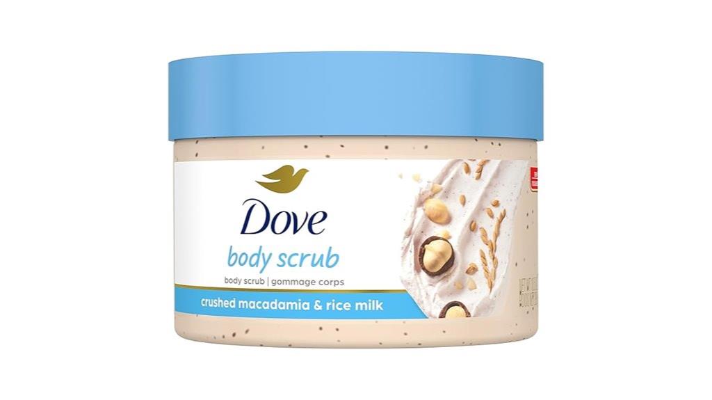 dove body scrub product