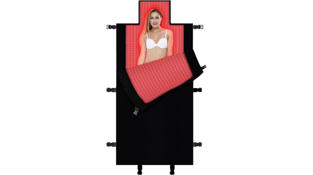 dual wavelength therapy mat