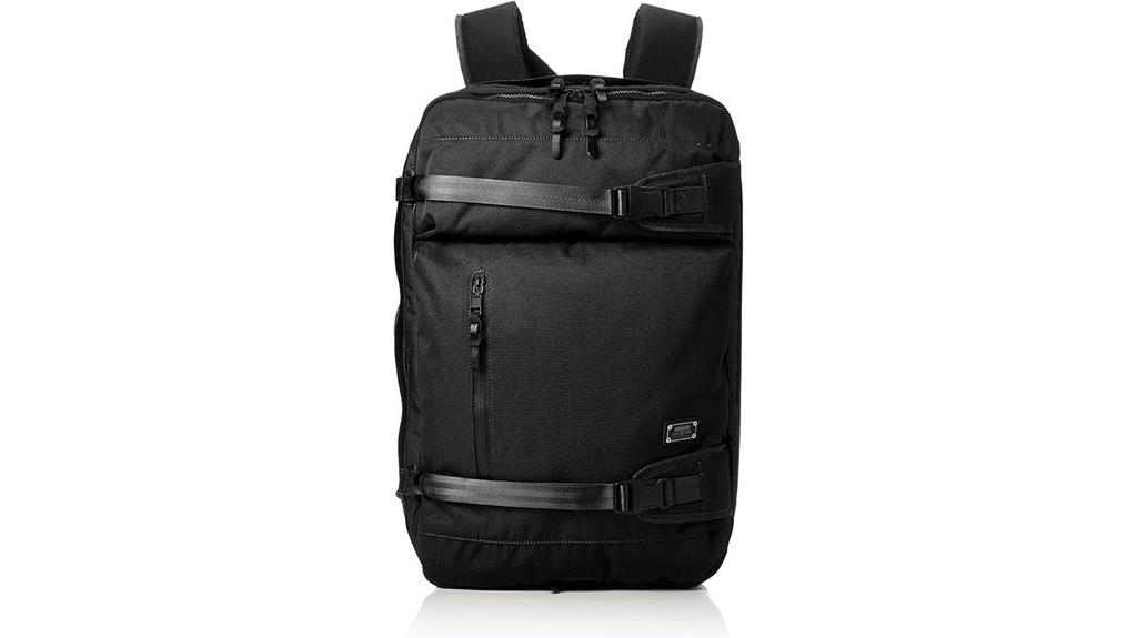 durable black backpack design