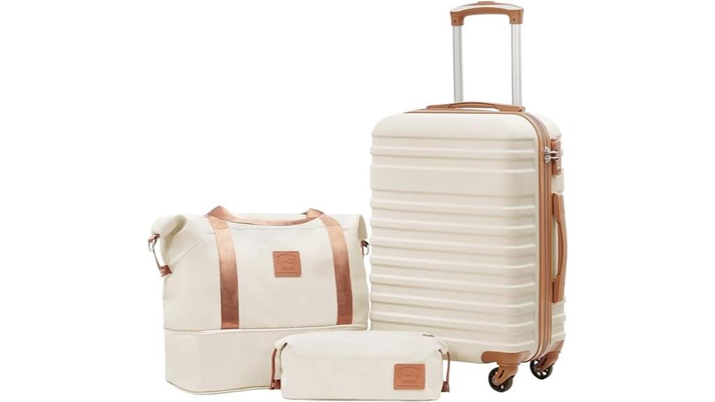 durable luggage with lock