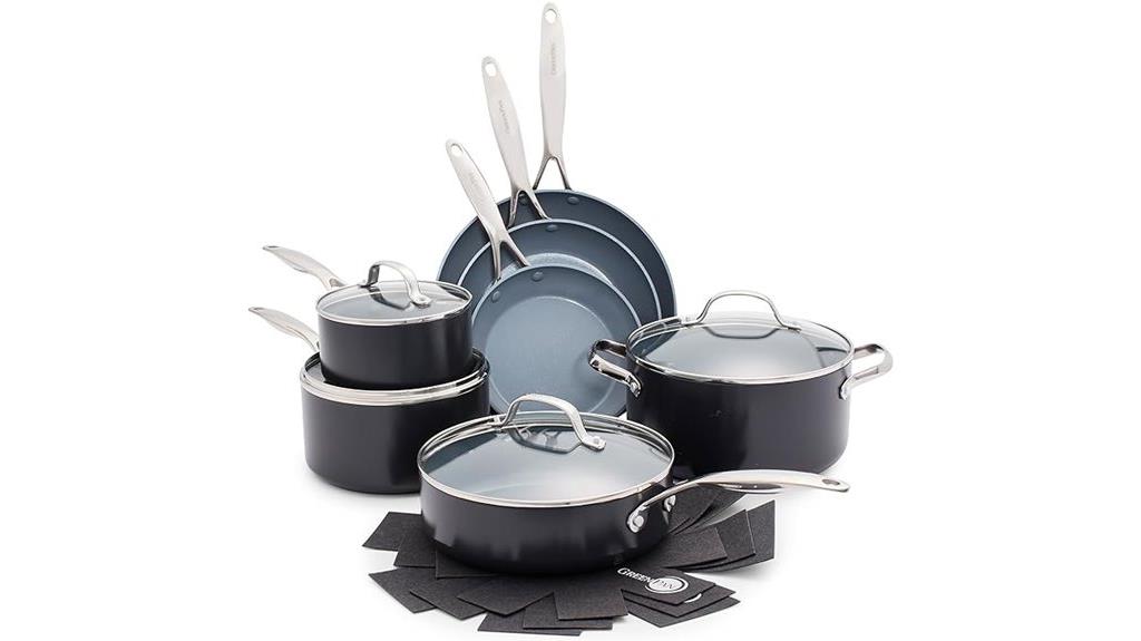 durable non stick cookware set