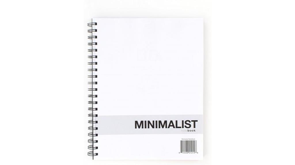 eco friendly minimalist notebook