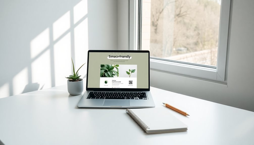eco friendly simple web design