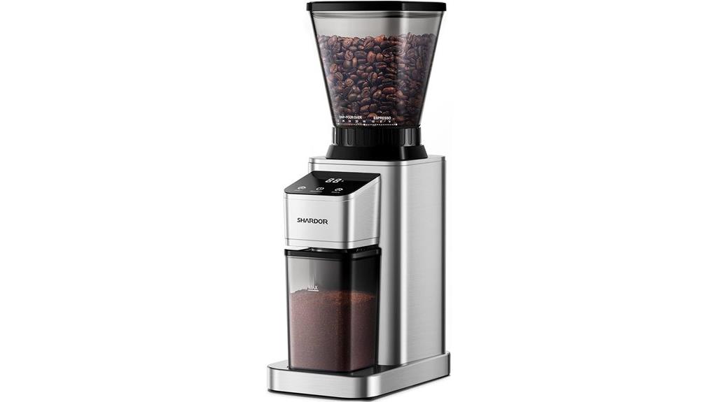 electric burr coffee grinder
