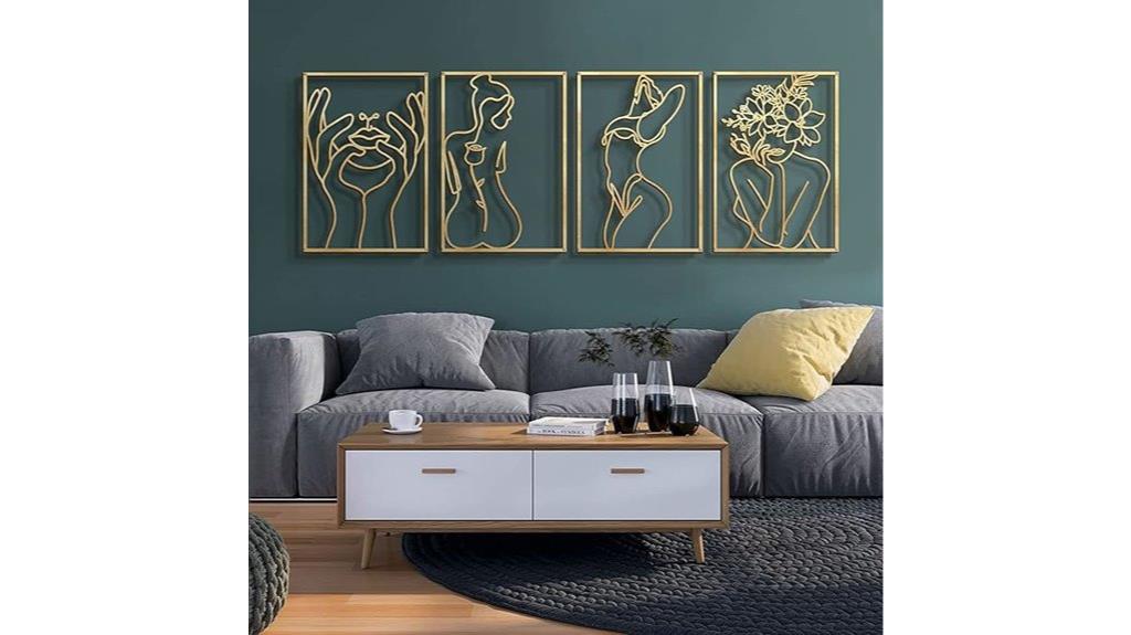 elegant gold wall decor