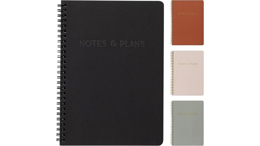elegant hourly planner notebook