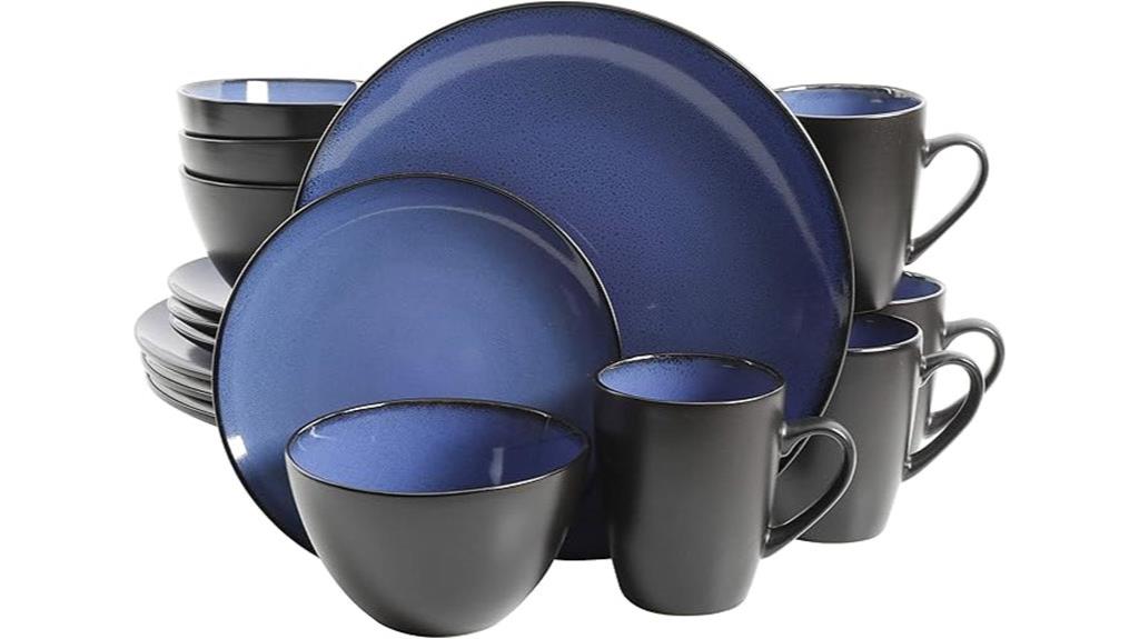 elegant round dinnerware set