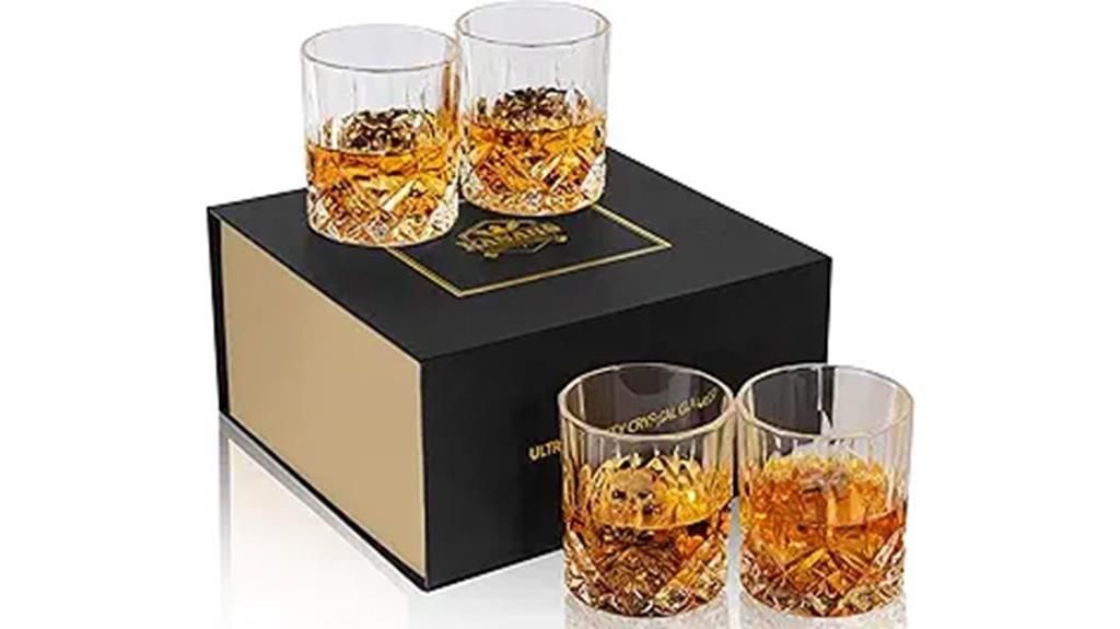 elegant whiskey glass set