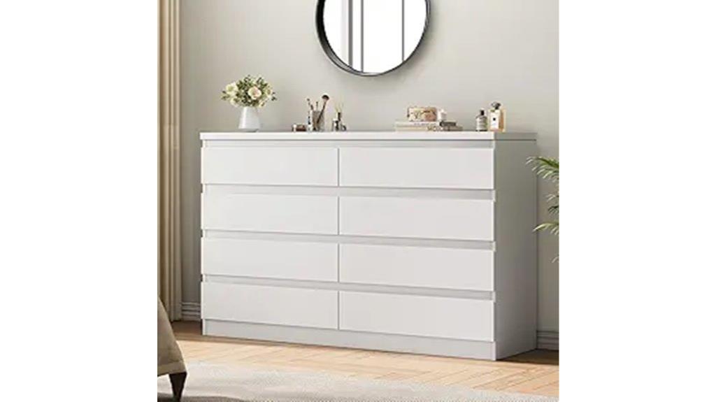 elegant white bedroom dresser