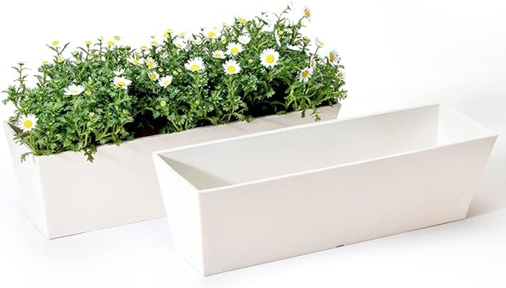 elegant window planter set