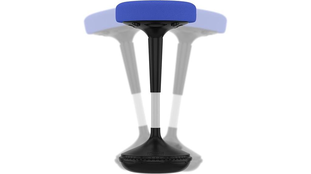 ergonomic wobble stool design