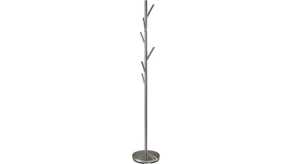 evergreen satin coat rack