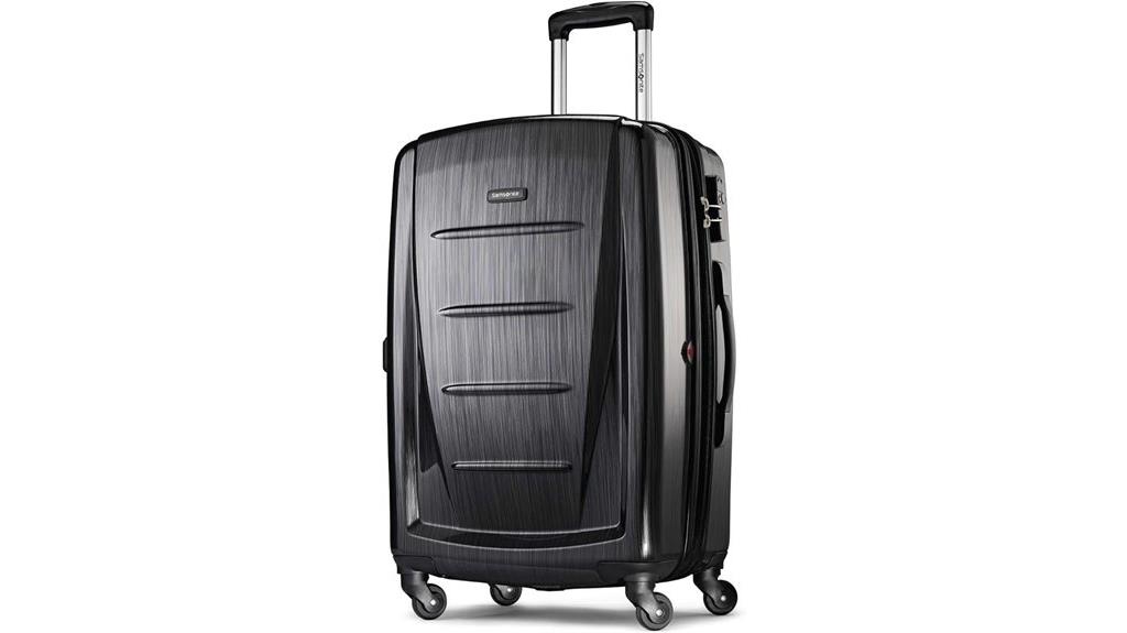 expandable hardside luggage suitcase