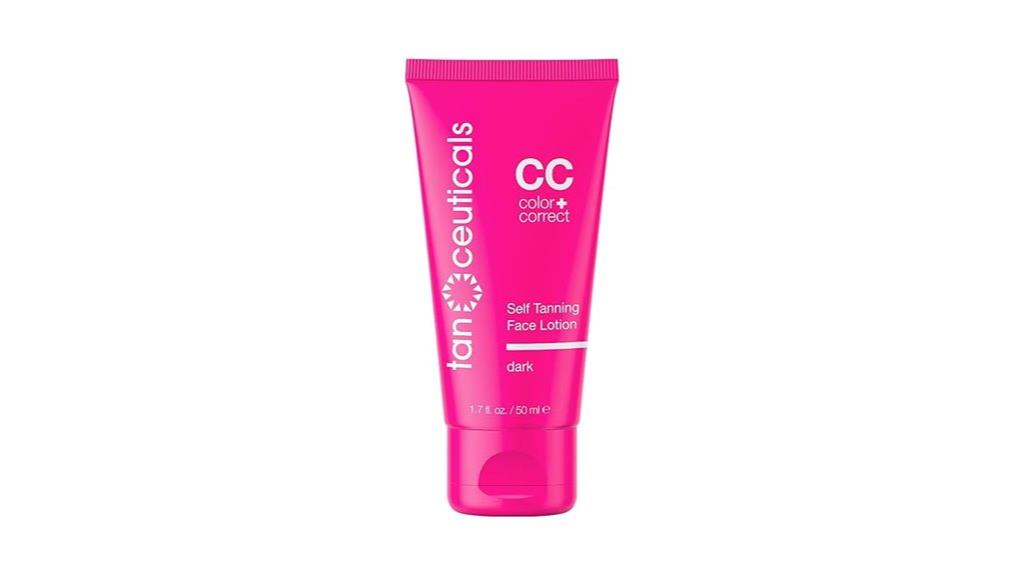 facial self tanning lotion