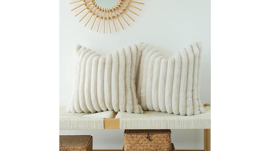 faux fur decorative pillows