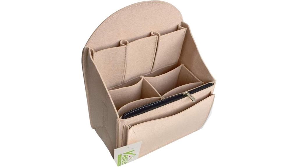 felt backpack organizer insert