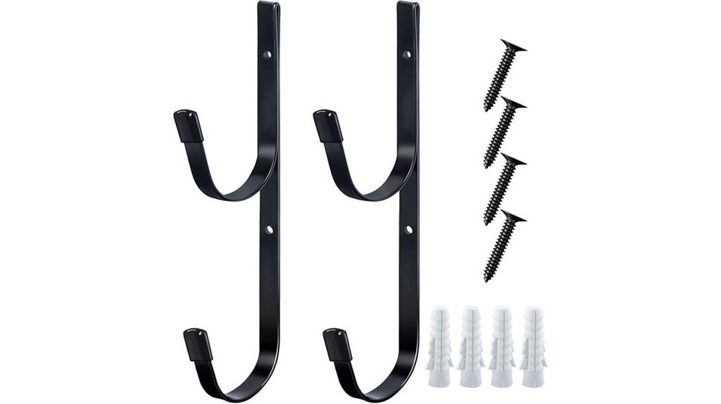 fence mounted pool pole hangers