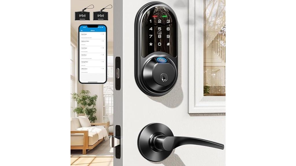 fingerprint keyless front door