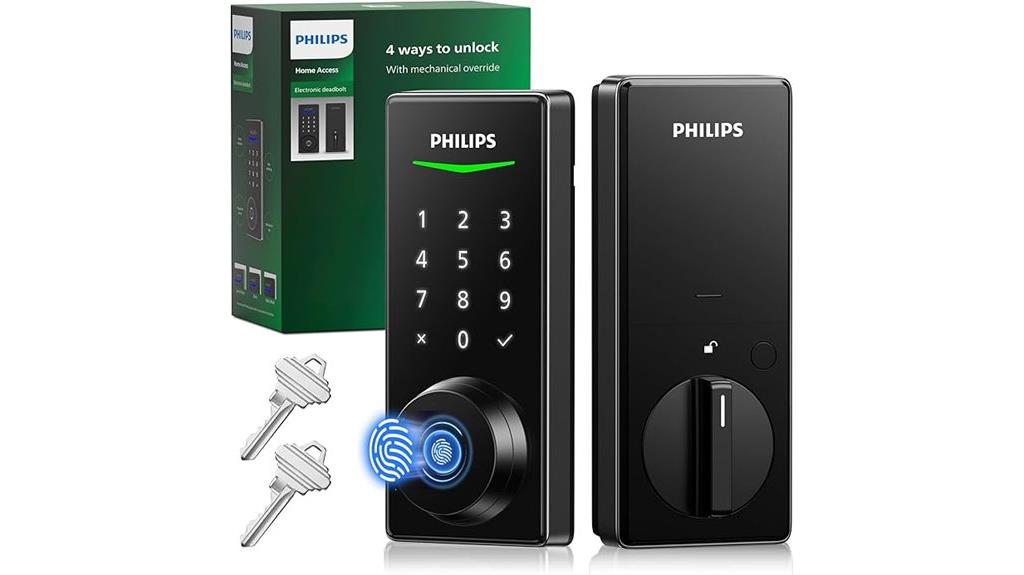 fingerprint touchscreen door lock