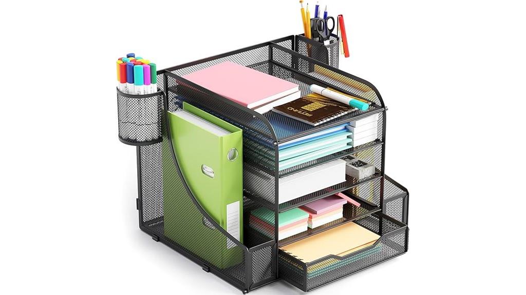 five tier desk organizer