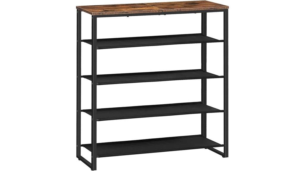 five tier shoe organizer