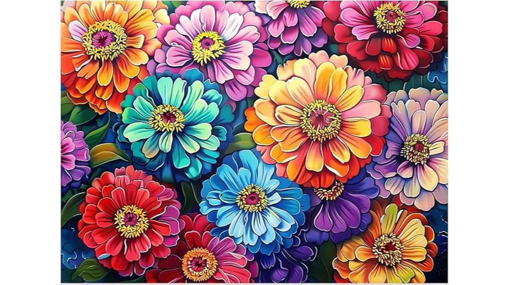 flower themed jigsaw puzzle