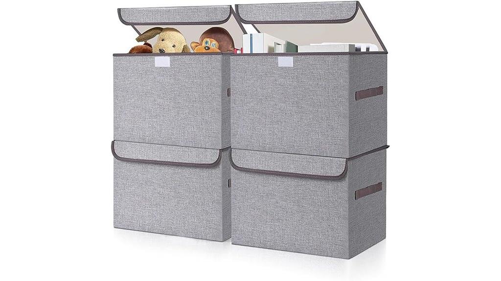 foldable storage bin set