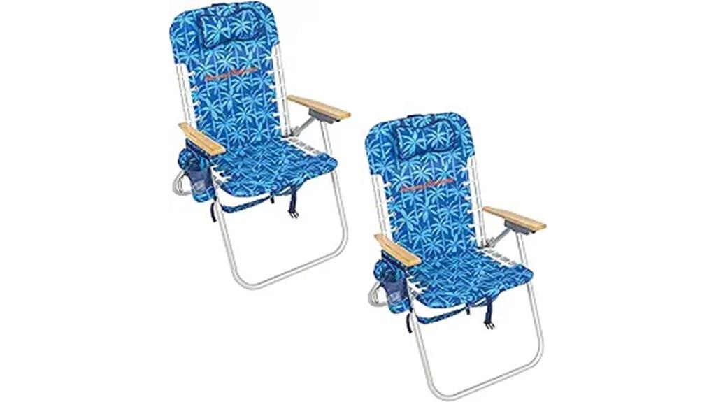 folding backpack beach chairs