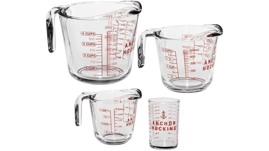 four piece measuring cups