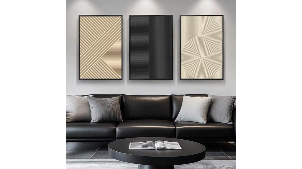 framed minimalist wall art