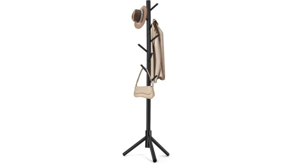 freestanding coat rack hooks