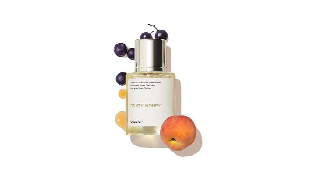 fruity honey perfume bottle