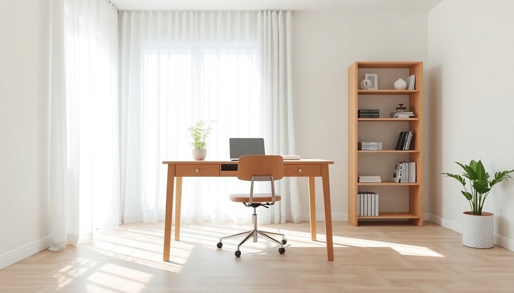 functional and stylish workspace