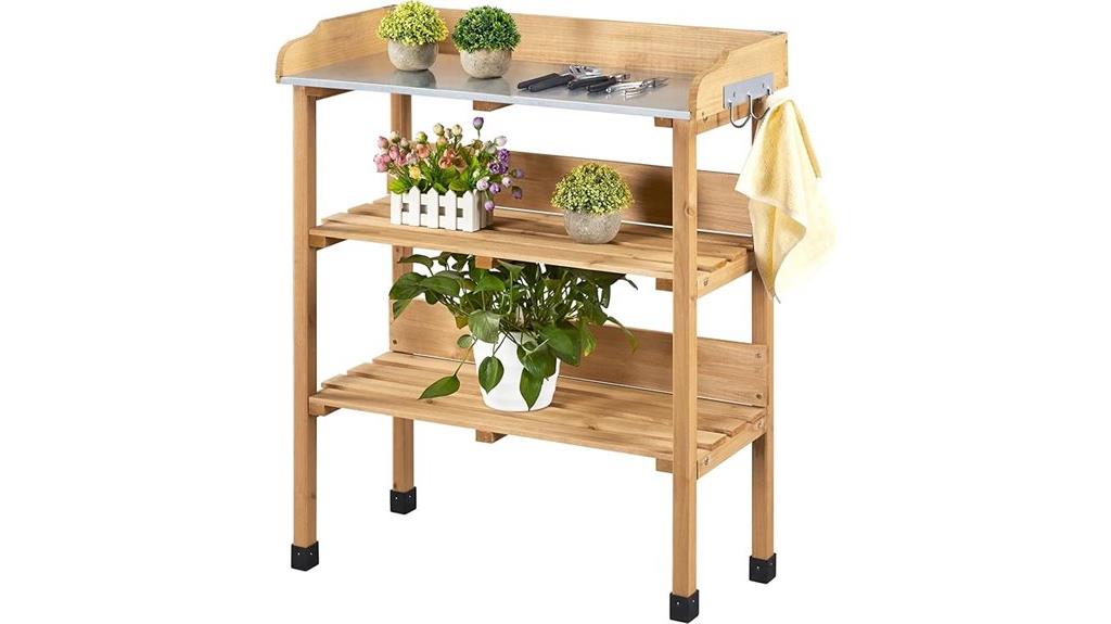garden potting bench table